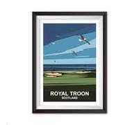 Golf Course A4 Wall Art Print - Famous Courses Collection (Royal T, A4 NO FRAME)