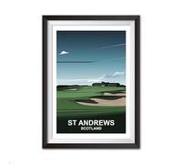 Golf Course A4 Wall Art Print - Famous Courses Collection (St, A4 NO FRAME)
