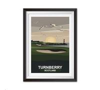 Golf Course A4 Wall Art Print - Famous Courses Collection (Turnberry, A4 NO FRAME)