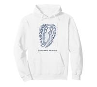 Golf Course Architect Blue Print - Fun Gift Golfers Man Cave Pullover Hoodie