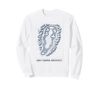 Golf Course Architect Blue Print - Fun Gift Golfers Man Cave Sweatshirt