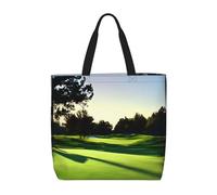 Golf Course Basic Models Tote Bag With Zipper With Inner Pockets,Laptop Work Tote Bag For Sport,Travel