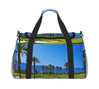 Golf Course by The Sea Print Weekender Bag,Gym Bag with,Carry On Luggage Overnight Weekend Bag, Holdall Handbag & Shoulder Bag for Travel Fitness