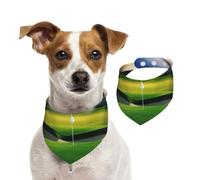 Golf Course Dog Bandanas,Summer Bandanas for Dogs Washable Adjustable Dog Triangle Scarf Bibs Cute Pet Bibs for Medium Large Dogs Puppy and Cats Medium