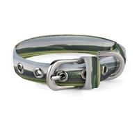 Golf Course Dog Collar Adjustable Pet Collar Stainless Steel D-Ring Collar Oxford Cloth Cat Collar Strap with Metal Buckle for Small Medium Dog