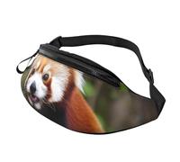 Golf Course Fanny Pack for Women Men Fashion Waist Pack Adjustable Belt Bag for Workout Running Travelling Casual Waist Bag, Little Red Panda, One Size