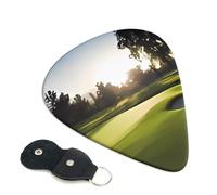 Golf Course Guitar Picks 6-Pack - Pick Set (0.46mm / 0.71mm / 0.96mm) Suitable For Guitar And Ukulele Playing