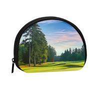 Golf Course Lawn Minis Storage Bag Shell Wallet Small Coin Purse with Minis with Zipper Change Purse for Coin Keys You Can Also Store Any Small Objects You Want