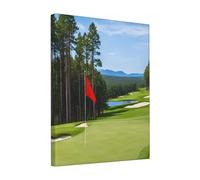 Golf Course Lawn -Print Unframed Canvas Prints 8x10 Inch - Premium Gallery-Wall Art for Living Room & Bedroom - Modern Abstract Painting - Home Decor Gift (20x25cm).