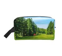 Golf Course Lawn Printed Travel Organizer Bag, High Density Storage Case with Protective Foam for Electronics