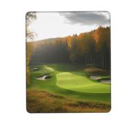 Golf Course Mouse Pad with Non-Slip Rubber Base 10 x 12 inch Mouse Mat with Stitched Edge Gaming Mousepad for Wireless Mouse Computer Laptop Home Office Desk Pad