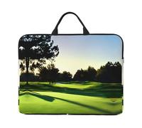 Golf Course Print 14in Laptop Case Sleeve Bag â€“ Portable Handle, Business Travel, Commuting, Accessory Pocket