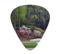 Golf Course Print Guitar Picks,12 Pack Guitar Plectrums Thin, For Bass Electric Acoustic Guitars Ukulele