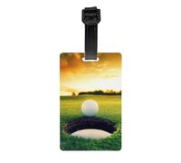 Golf Course Print Lightweight Waterproof Luggage Tags Suitcases Cruise Ships Airports Travel Labels