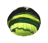 Golf Course Print Shower Cap, Shower Cap for Women Reusable, Waterproof Bath Cap,Quick Drying Bath Hair Cap