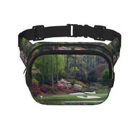 Golf Course Print Stylish and Practical Waist Bag,Adjustable,Perfect for Travel,and Outdoor Activities