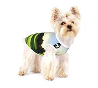 Golf Course print Tshirts for Small Dogs Dog's Fashion Shirt Breathable Sleeveless Shirts for Small Dogs