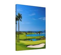 Golf Course -Print Unframed Canvas Prints 8x10 Inch - Premium Gallery-Wall Art for Living Room & Bedroom - Modern Abstract Painting - Home Decor Gift (20x25cm).