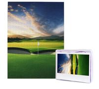 Golf Course Puzzles 500 Pieces, Jigsaw Puzzle from Photos, Challenging Puzzle for Adults, Personalized Wooden Puzzle Gifts for Family, Wedding Birthday 20.4 x 15 inch
