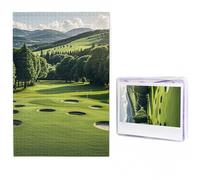 Golf Course Puzzles 500 Pieces Personalized Jigsaw Puzzles Photos Puzzle for Adults Challenging Picture Puzzle with Storage Bag Jigsaw for Men Women Home Decor (19.7" x 29.5")