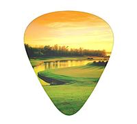 Golf Course Unique Guitar Picks With Clear Prints And Multiple Thicknesses