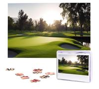 Golf Course Wooden Puzzles 1000 Pieces Personalized Jigsaw Puzzle For Adults Interesting Custom Photo Puzzles Gift For Holiday Birthday Wedding Anniversay
