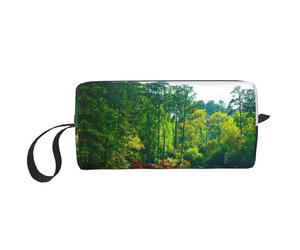 Golf Court Print Lightweight Travel Bag, Foam Padded Cosmetic Case, Simple Organizer Pouch for Efficient Packing