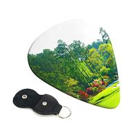 Golf Court Set Of 6 Guitar Plectrums For Acoustic Guitar, Electric Guitar, Bass, Ukulele - Thin, Medium And Thick.