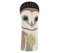 Golf Cover Cute Barn Owl Wood
