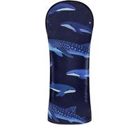 Golf Cover Headcover with Interchangeable No. Tags Designed to Fit All Woods and Drivers Glowing Ocean Marine Life Whale Sea Dog Jellyfish Seamless Pattern Magical Underwater Animal