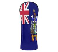 Golf Cover Headcovers with Interchangeable No. Tags for Driver Fairway Wood Hybrids Flag of South Georgia and The South Sandwich Islands