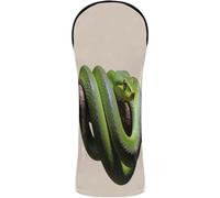 Golf Cover Headcovers with Number Tags Designed to Fit All Woods and Drivers Funny Green Tree Python Lover Reptile Keeper Pet Owner Snake