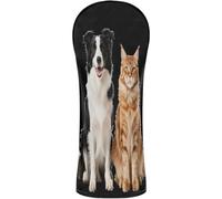 Golf Cover Headcovers | with Number Tags for Driver Fairway Wood Hybrids Yawning Black Labrador Retriever Senior Dog Birthday