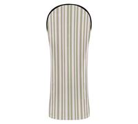 Golf Cover Premium Leather Headcovers with Number Tag for Driver & Fairway Woods Blush Olive Green Striped
