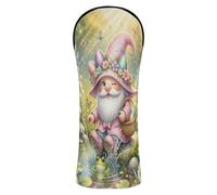Golf Cover Premium Leather Headcovers with Number Tags for Driver Fairway Hybrid Wood Easter Gnome with Frog Pond