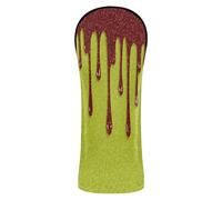 Golf Cover Premium Leather Headcovers with Number Tags for Fairway Wood Hybrid Glitter Dripping Green