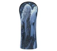 Golf Cover Premium Leather Waterproof Headcover with Number Tags for Driver, Fairway Wood Hybrid Game Anime Winter Playroom Bear