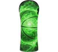 Golf Cover Set Headcover with Interchangeable No. Tags for Woods and Driver Fairway Hybrid Basketball Shamrock Lucky Clover Irish St Patrick's Day