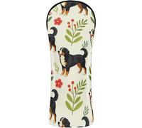Golf Cover Set Premium Leather Headcovers with Number Tags for Driver, Woods and Hybrid Bernese Mountain Dog