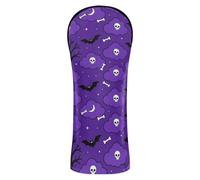 Golf Cover Vegan Leather Skull Bat Moon Halloween Driver