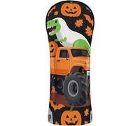 Golf Covers Headcover with Interchangeable No. Tags Designed to Fit All Woods and Drivers Dinosaur T-rex Riding Monsters Truck Halloween