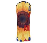 Golf Covers Headcovers with Interchangeable No. Tags Designed to Fit All Woods and Drivers Loves and America Too Sunflower 4th of July