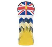 Golf Covers Premium Leather Accessories with Number Tag Designed to Fit All Woods and Drivers British Flag