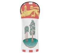 Golf Covers Premium Leather Accessories with Number Tag Designed to Fit All Woods and Drivers Prince Edward Island Flag