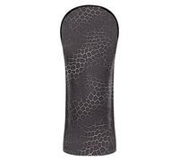 Golf Covers Premium Leather Headcovers with Number Tag for Driver/Fairway Wood/Hybrid Snake Skin Print Style on The Backgroud of Darkgray