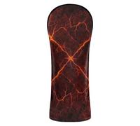 Golf Covers Premium Leather Headcovers with Number Tags for Woods and Driver Fairway Hybrid Lava Flow Volcano
