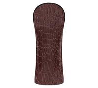 Golf Covers Pu Leather with Number Tag for Driver & Fairway Woods Glossy Burgundy Crocodiles Embossed Leather Texture