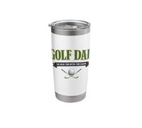 Golf Dad The Myth & Legend Funny Man Cave Golfers Stainless Steel Insulated Tumbler