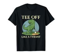 Golf Daddy Dino Graphic - Design Off Like A Tyrant T-Shirt