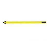Golf Direction Indicator Stick Professional Training Assist Foldable Correct Practice Pole Two Sections Epoxy Fiberglass Rod Yellow for Golf Swing Posture Practice and Putting
